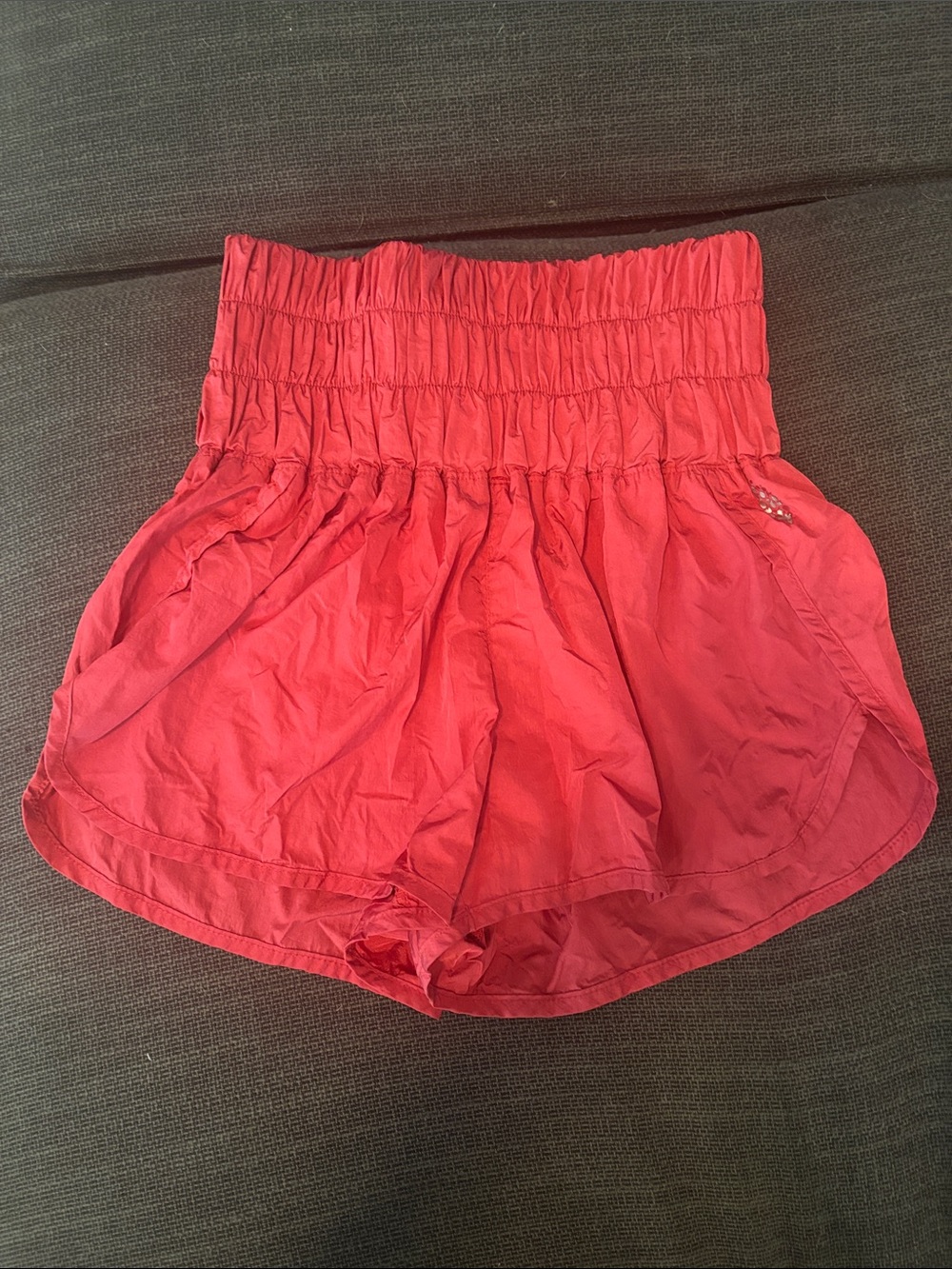 FP Movement by Free People High-Waist Red Women's Shorts